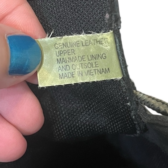 Timberland Black Leather Wedge Boots Lace Up Moto Ankle Boot Womens 8.5 - Picture 8 of 8